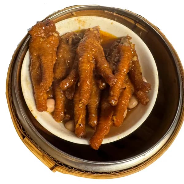 Steamed Chicken Feet in Black Bean Sauce