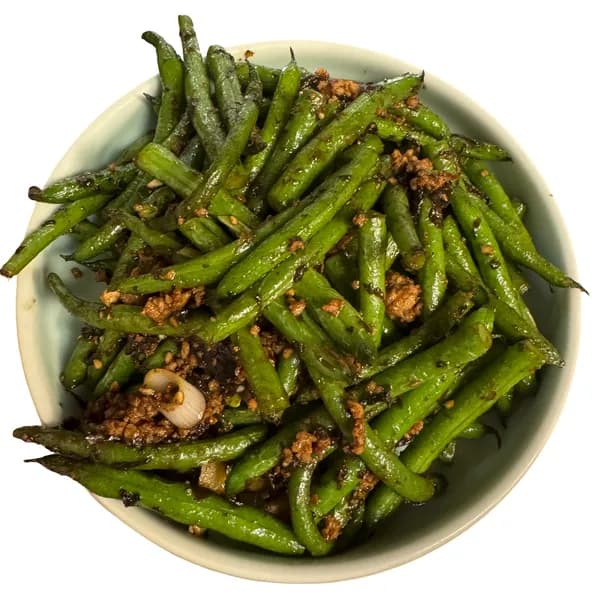 Pork Toro String Bean With Pers Olive Cabbage