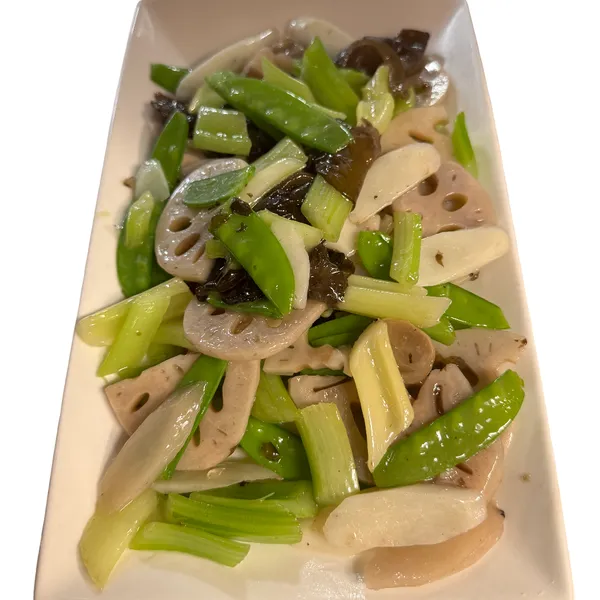 Stir Fried Lotus Root and Huai Shan