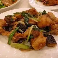 Pan Fried Halibut With Ginger Green Onion