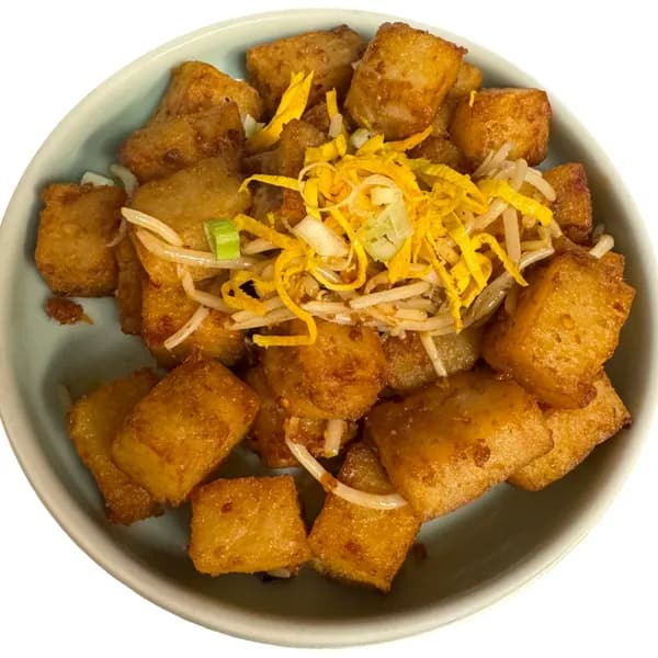 Pan Fried Radish Cake With Spicy XO Sauce