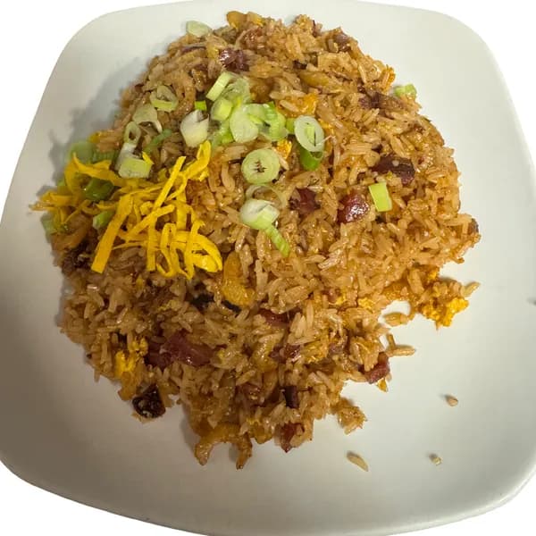 Stir Fried Sticky Rice With Chinese Sausage