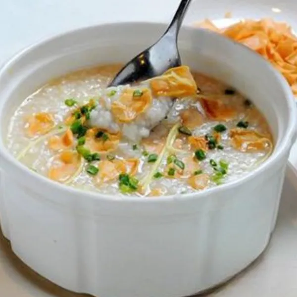 Sliced Geoduck and Clam Congee